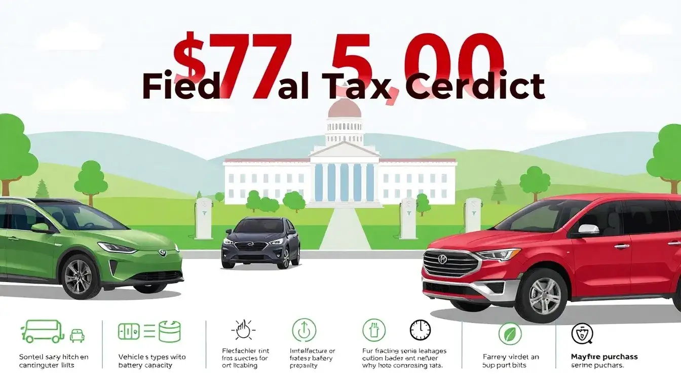 What are the eligibility criteria for the $7,500 federal tax credit for electric vehicles