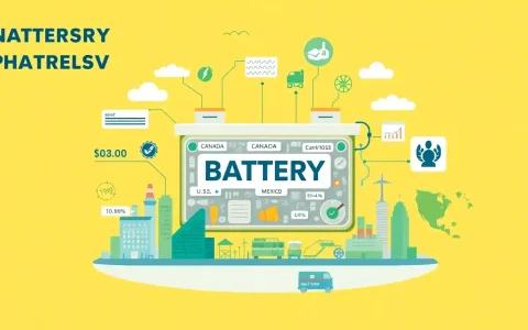 What percentage of the battery's value must be manufactured in North America to qualify for the $7,500 credit