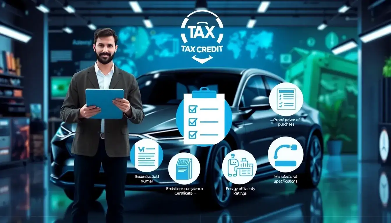What information must a seller provide to ensure a vehicle qualifies for the tax credit