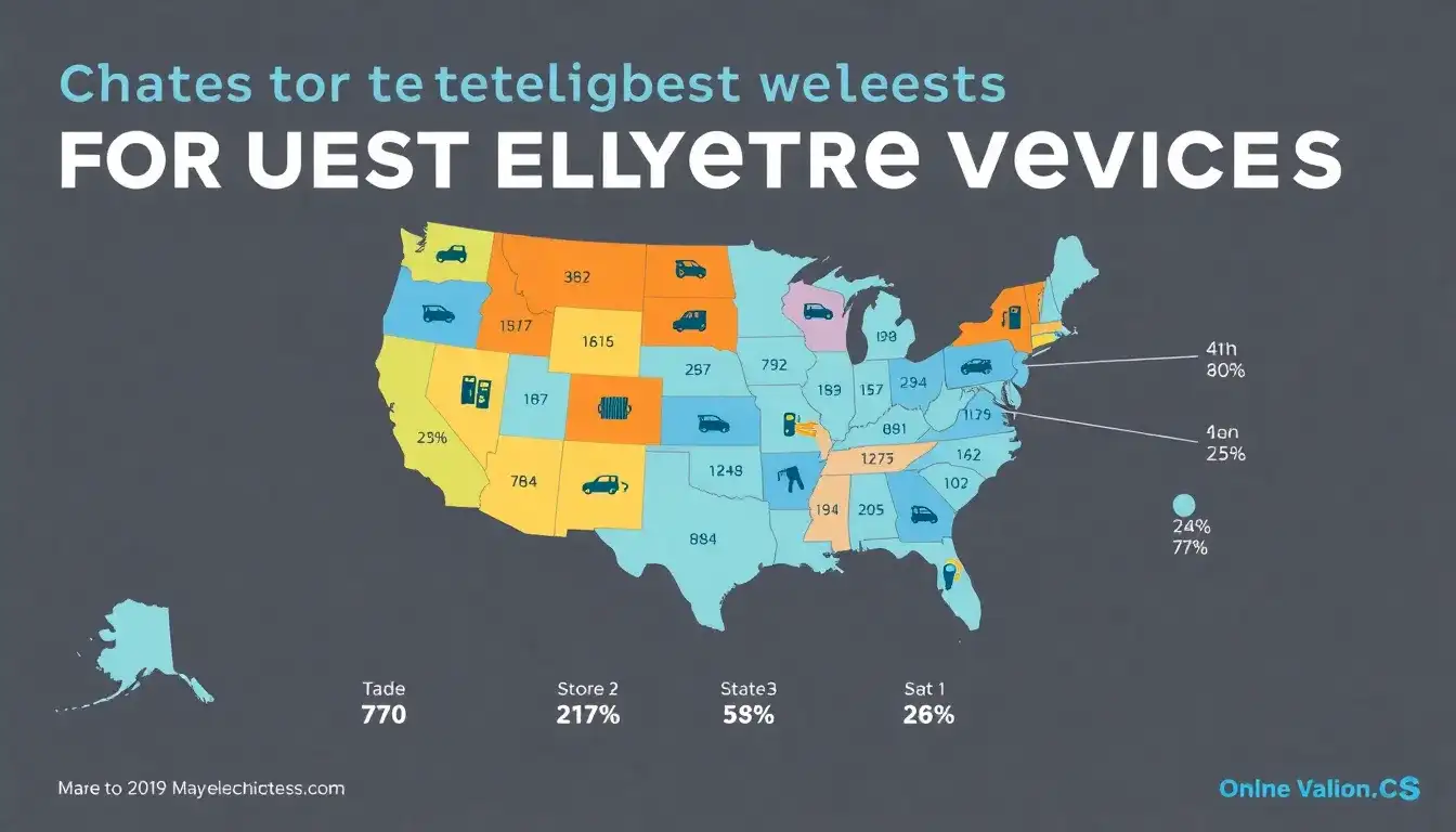 Which states offer the highest rebates for used electric vehicles