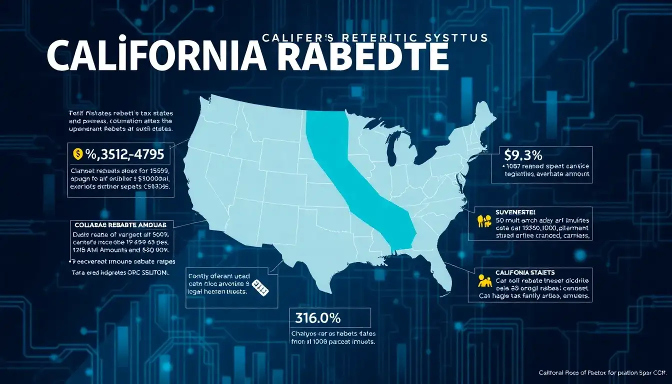 How do the rebates in California compare to those in other states