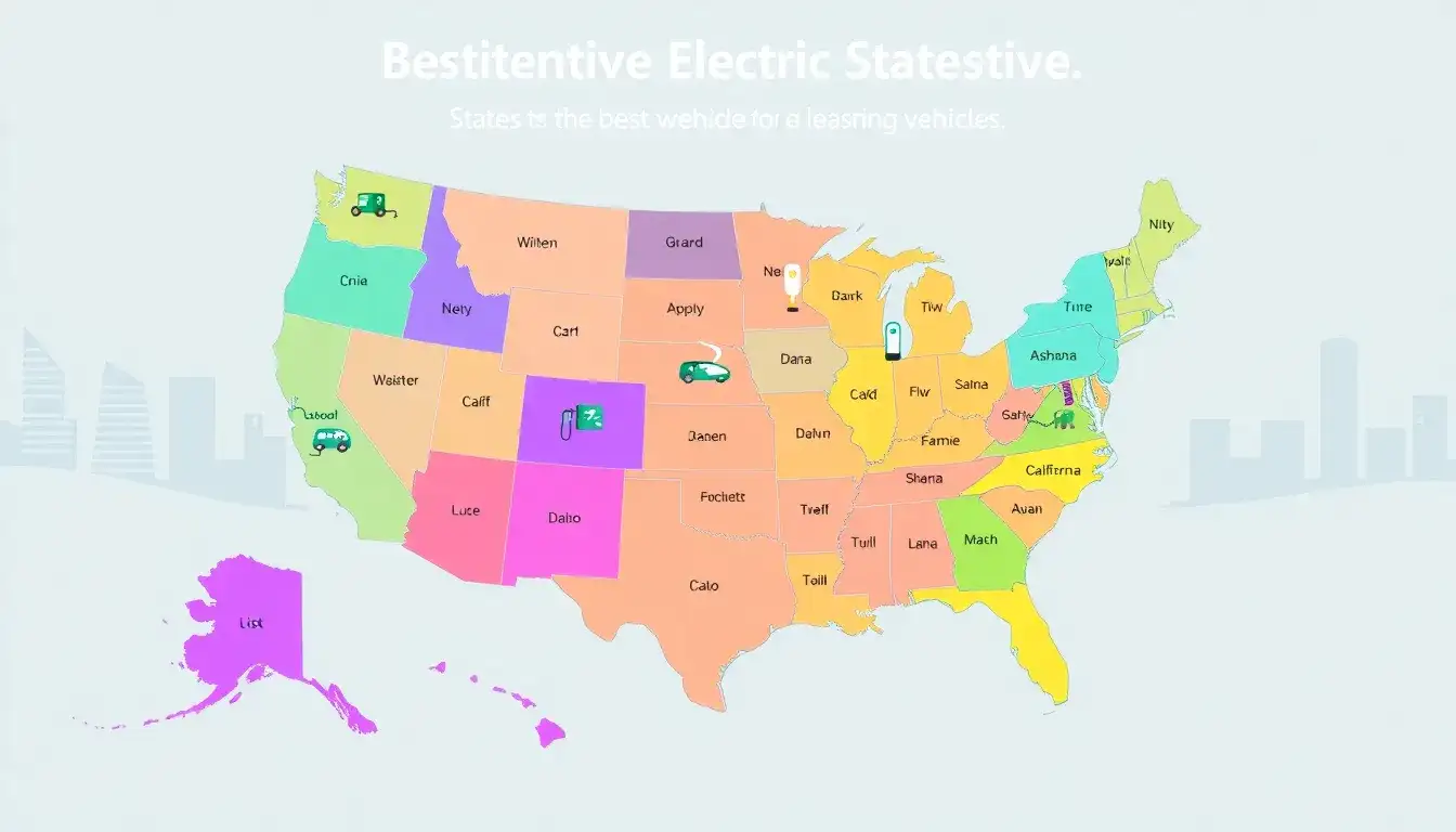 Which states offer the best incentives for leasing electric vehicles