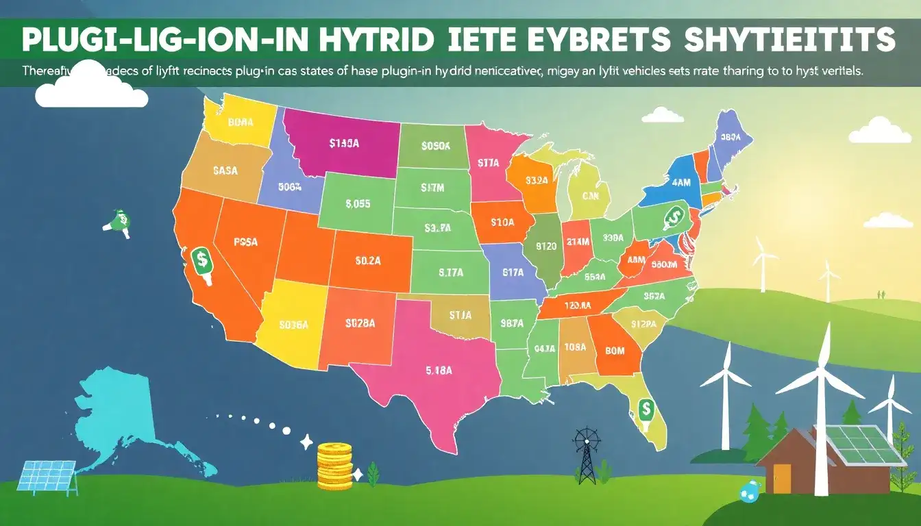 Which states offer the highest incentives for plug-in hybrid vehicles