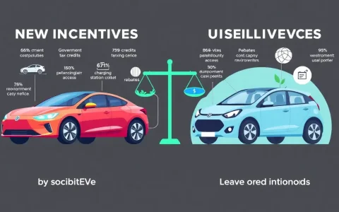 How do the incentives for new electric vehicles compare to those for used electric vehicles