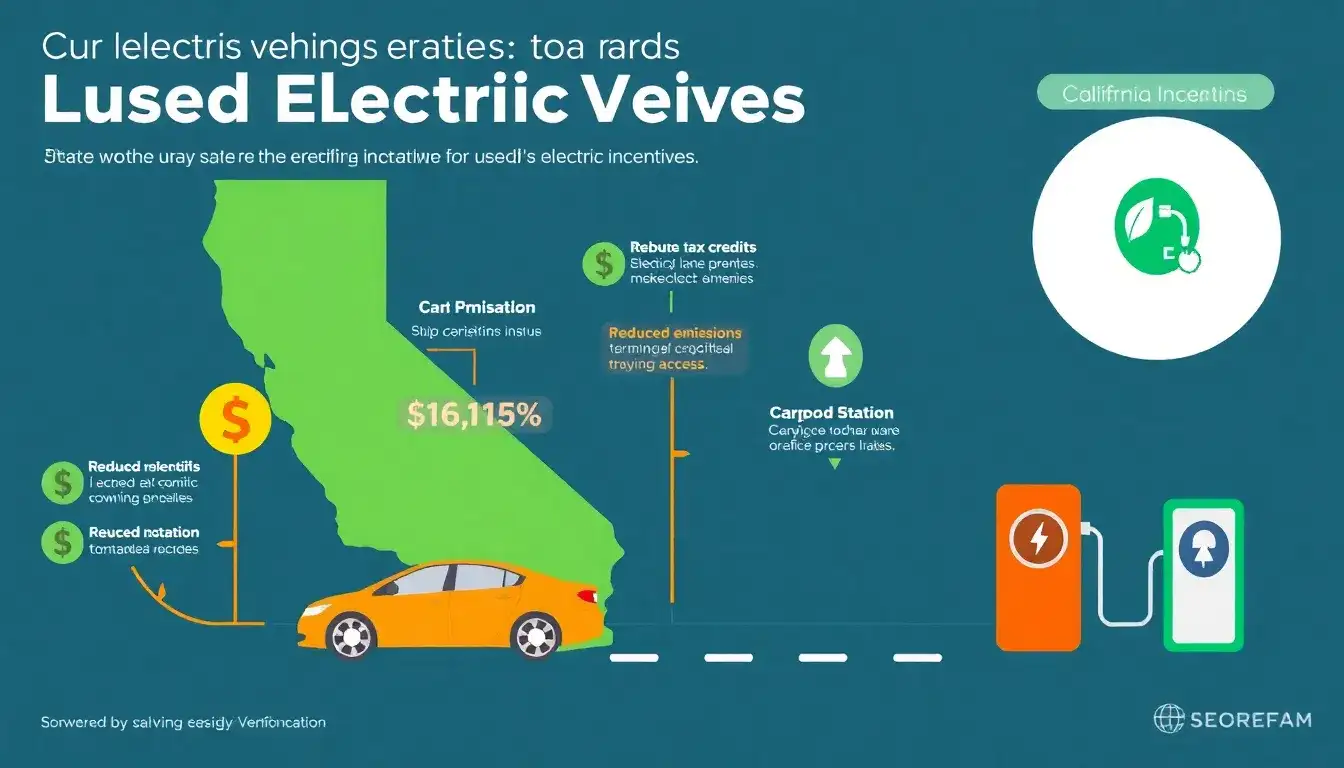 Are there any state-specific incentives for used electric vehicles in California