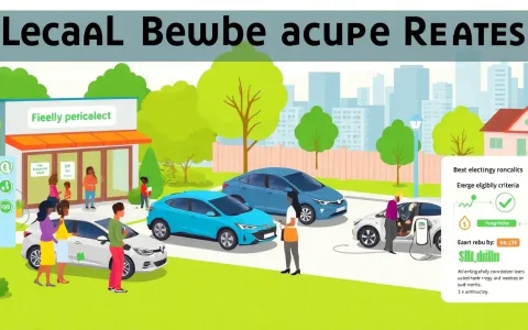 How do local utility company rebates for used electric vehicles work