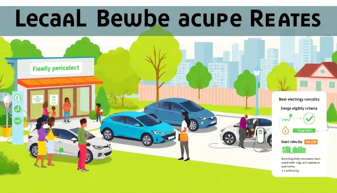 How do local utility company rebates for used electric vehicles work