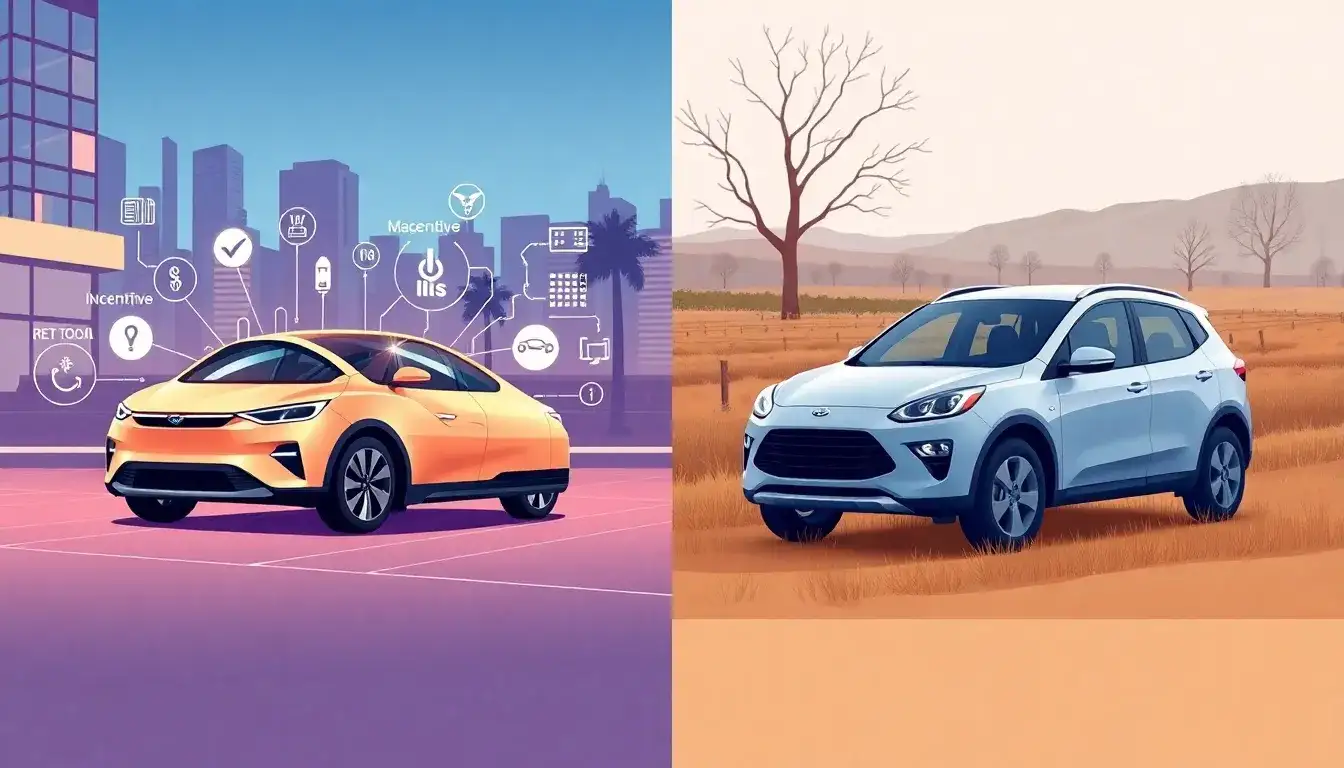 How do the federal tax credits for new and used EVs differ