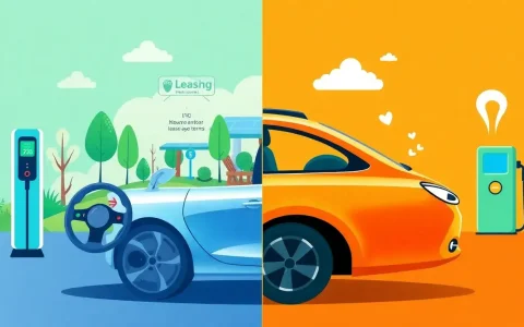 How do lease terms for EVs typically differ from those for gasoline-powered cars