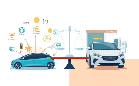 How do the incentives for new EVs compare to those for hybrid vehicles