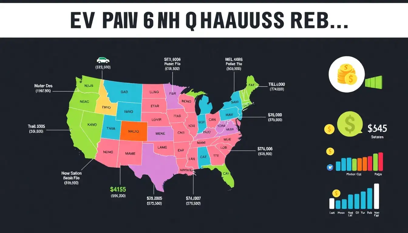 Which states offer the highest rebates for electric vehicle purchases