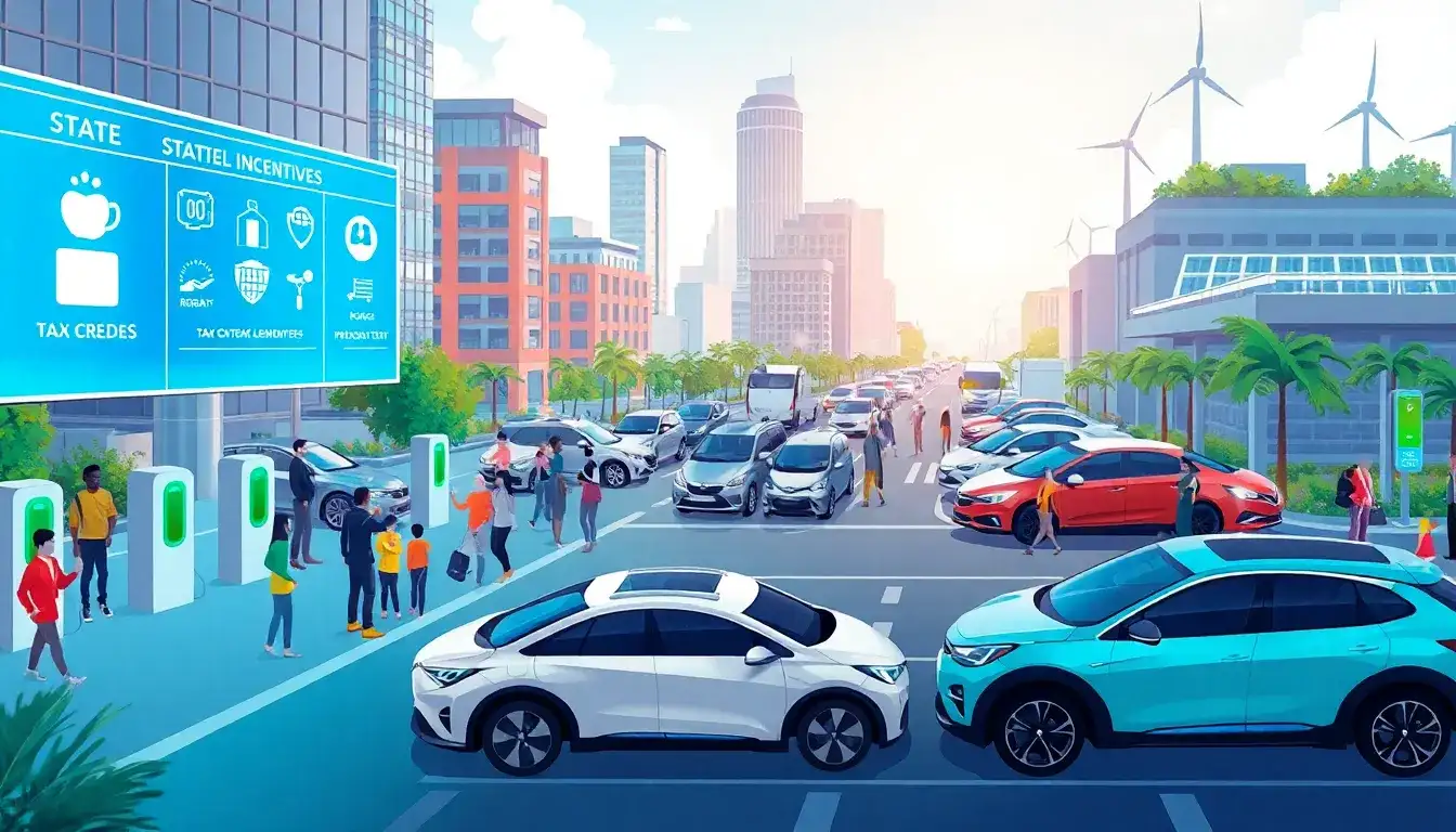 Are there any state-level incentives for leasing electric vehicles