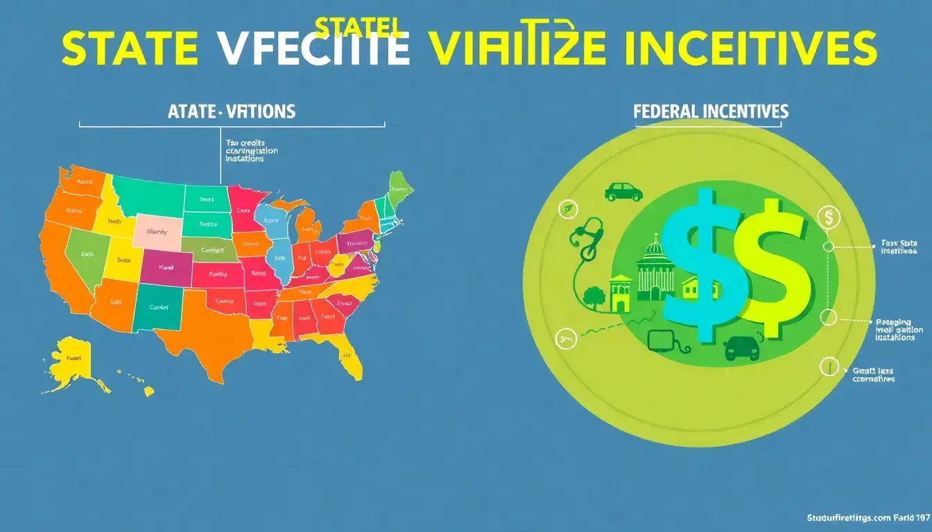 How do state incentives compare to federal incentives for electric vehicles