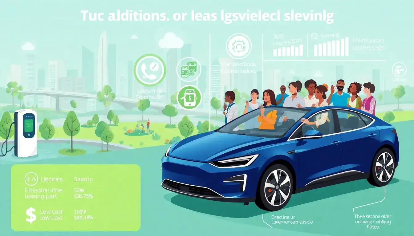 Are there any additional benefits for leasing an electric vehicle