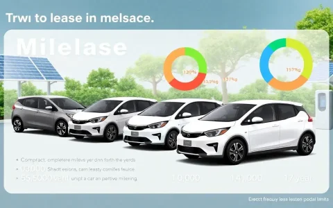 What are the typical mileage limits for EV leases