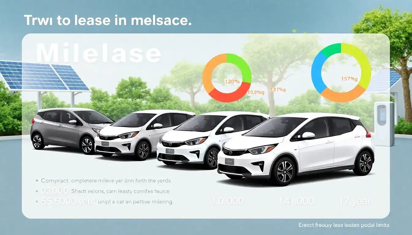What are the typical mileage limits for EV leases