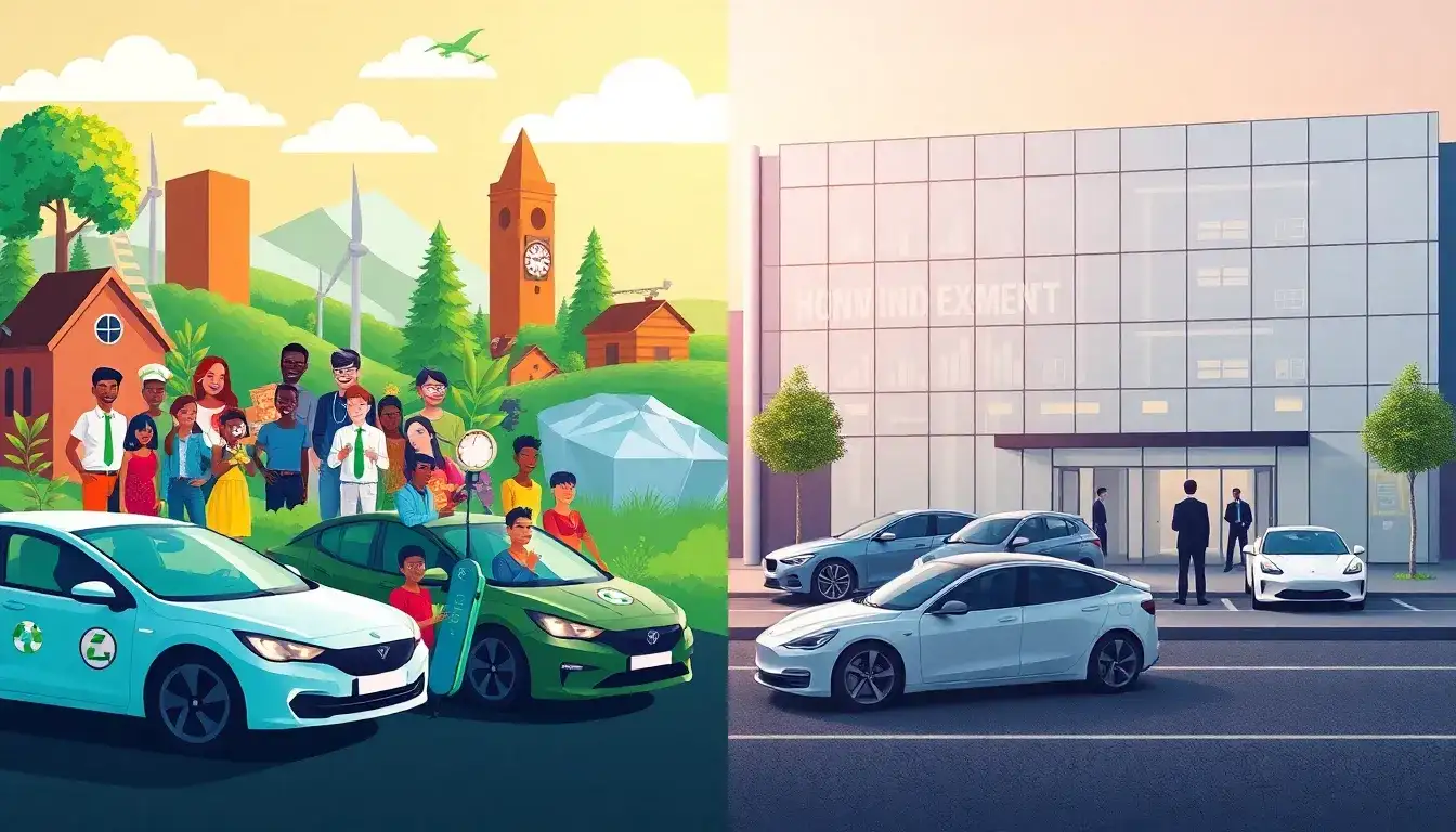 How do tax-exempt organizations differ from businesses in terms of tax credits for electric vehicles