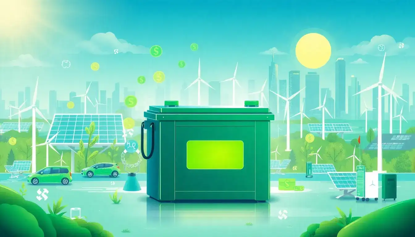 What are the specific requirements for the battery portion of the tax credit