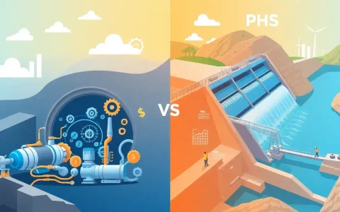 How do maintenance costs for CAES and PHS systems compare