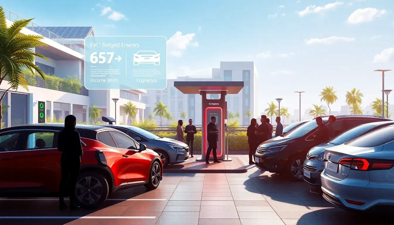 What are the income limits for the EV tax credit