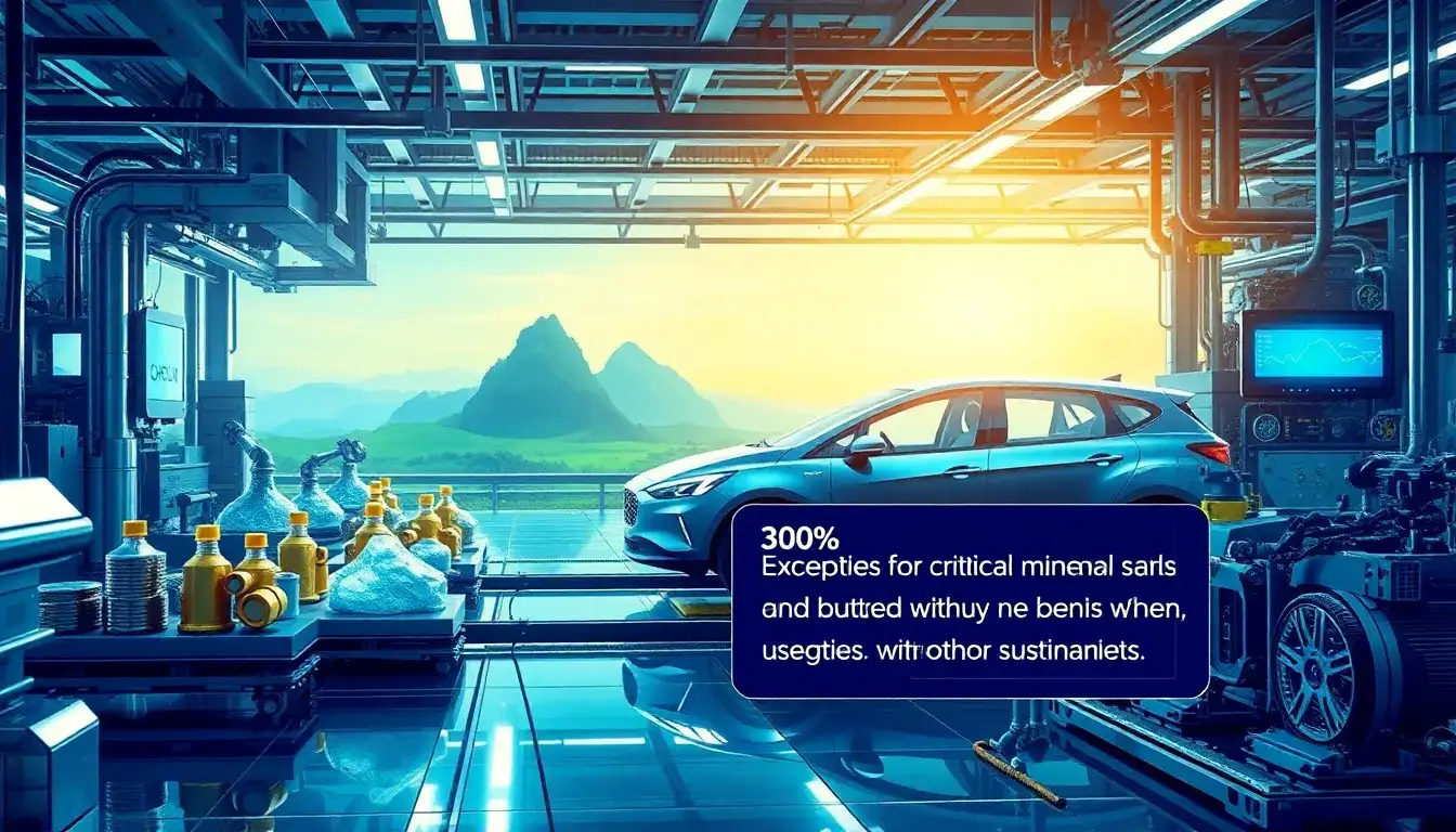 Are there any exceptions to the critical minerals requirement for EV tax credits