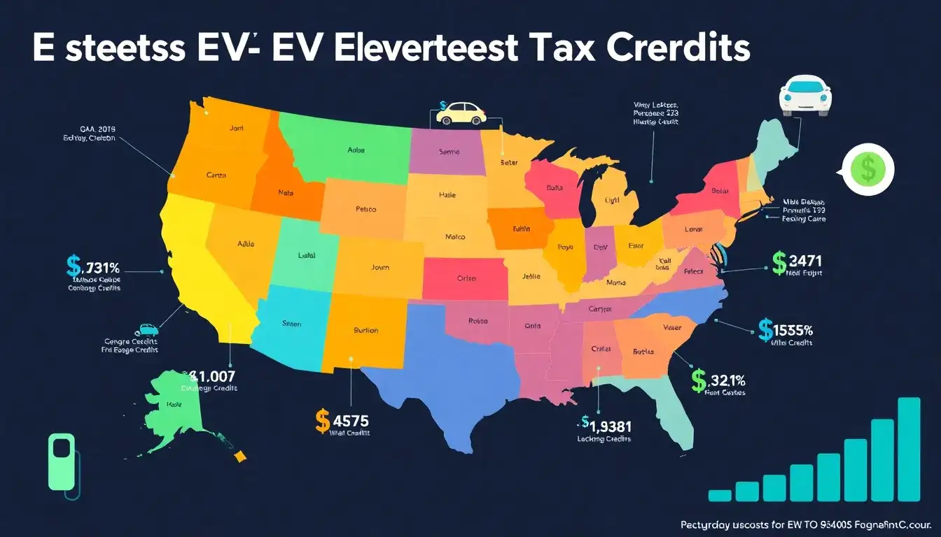 Which states offer the highest EV tax credits