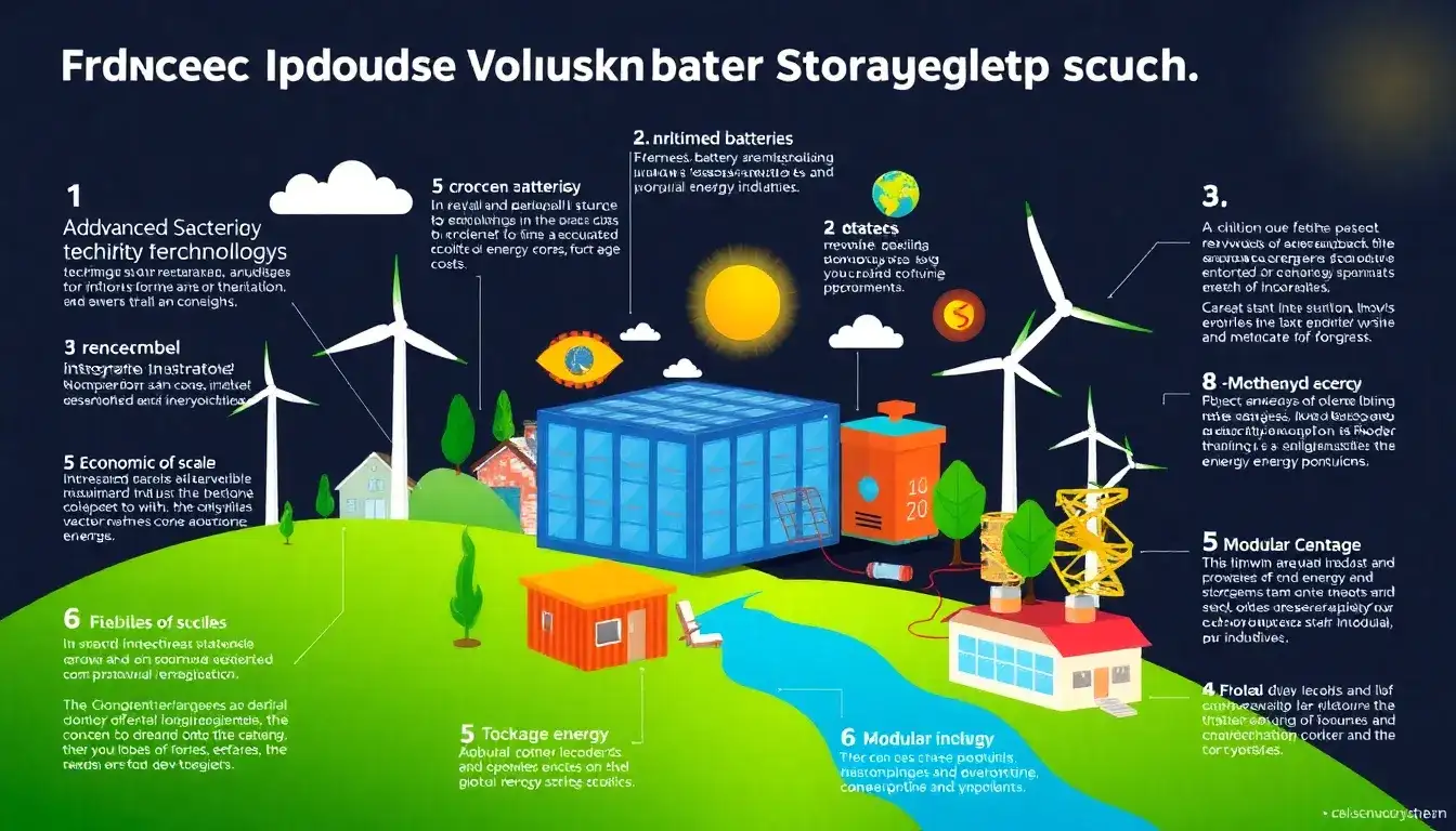What are the main factors driving the decrease in energy storage costs
