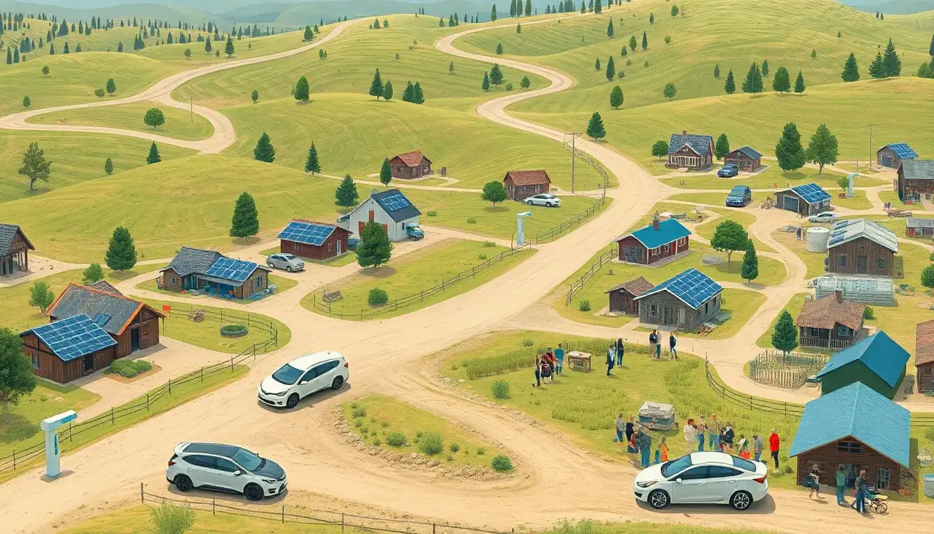 What are the main challenges for EV adoption in rural areas