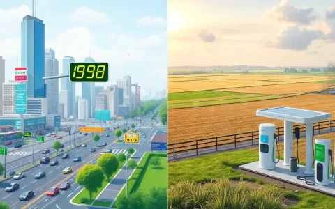 How does the cost of EV charging differ between urban and rural areas