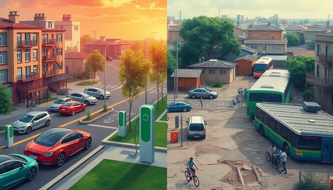 What are the main social inequalities exacerbated by EV adoption