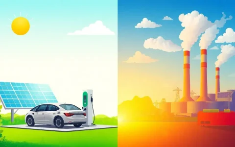 How does the source of electricity for charging EVs impact their overall carbon footprint