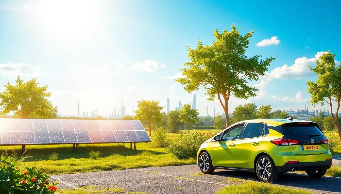 What are the environmental benefits of charging EVs with solar power