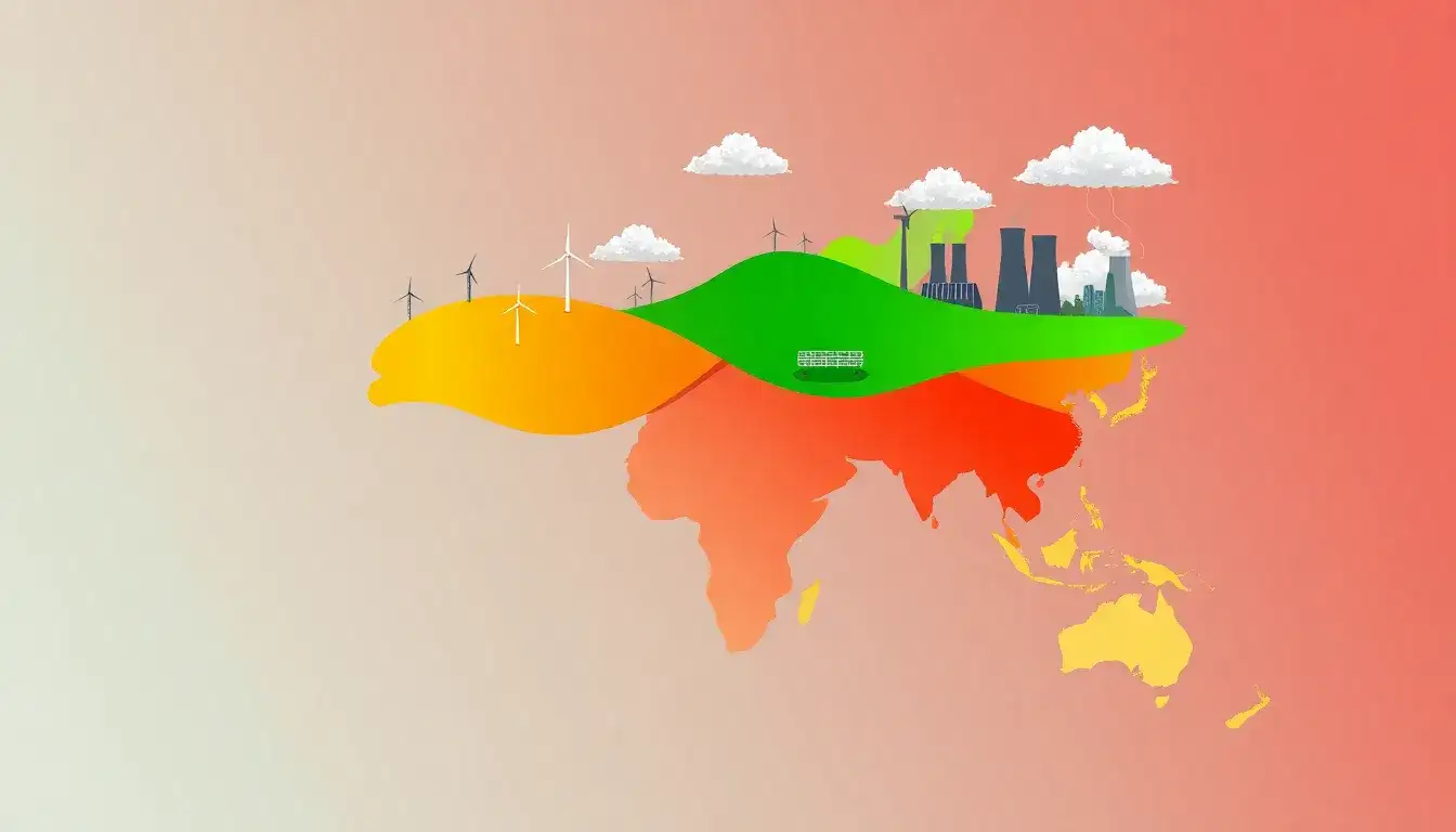 How does the carbon intensity of the electricity grid vary by region