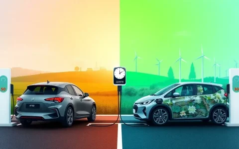 What impact does charging time have on the carbon footprint of EVs