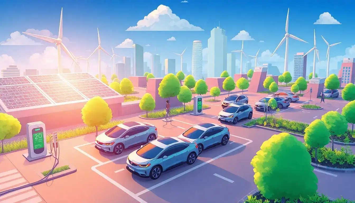 How does smart charging reduce the carbon footprint of EVs