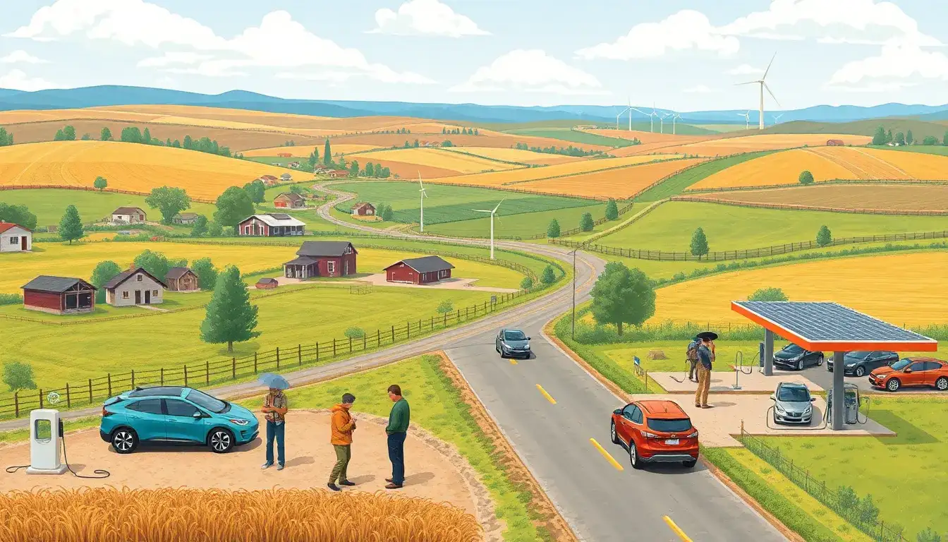 What are the main challenges to EV adoption in rural areas