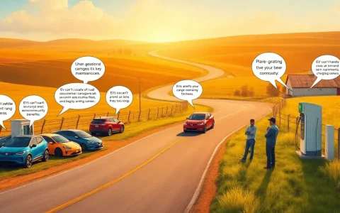 What misconceptions about EVs are common among rural drivers