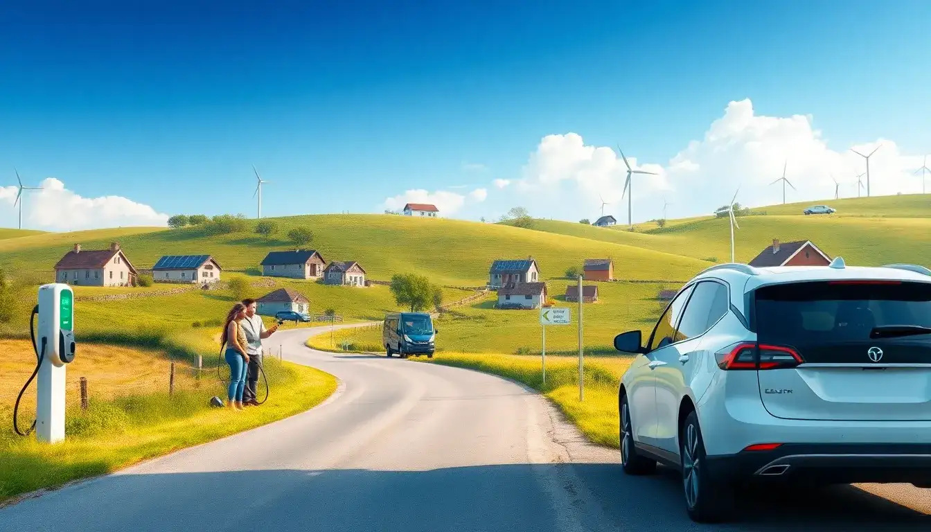 How does range anxiety specifically impact rural EV adoption
