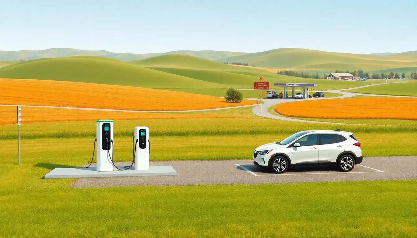 What factors contribute to the lower usage of EV charging stations in rural areas