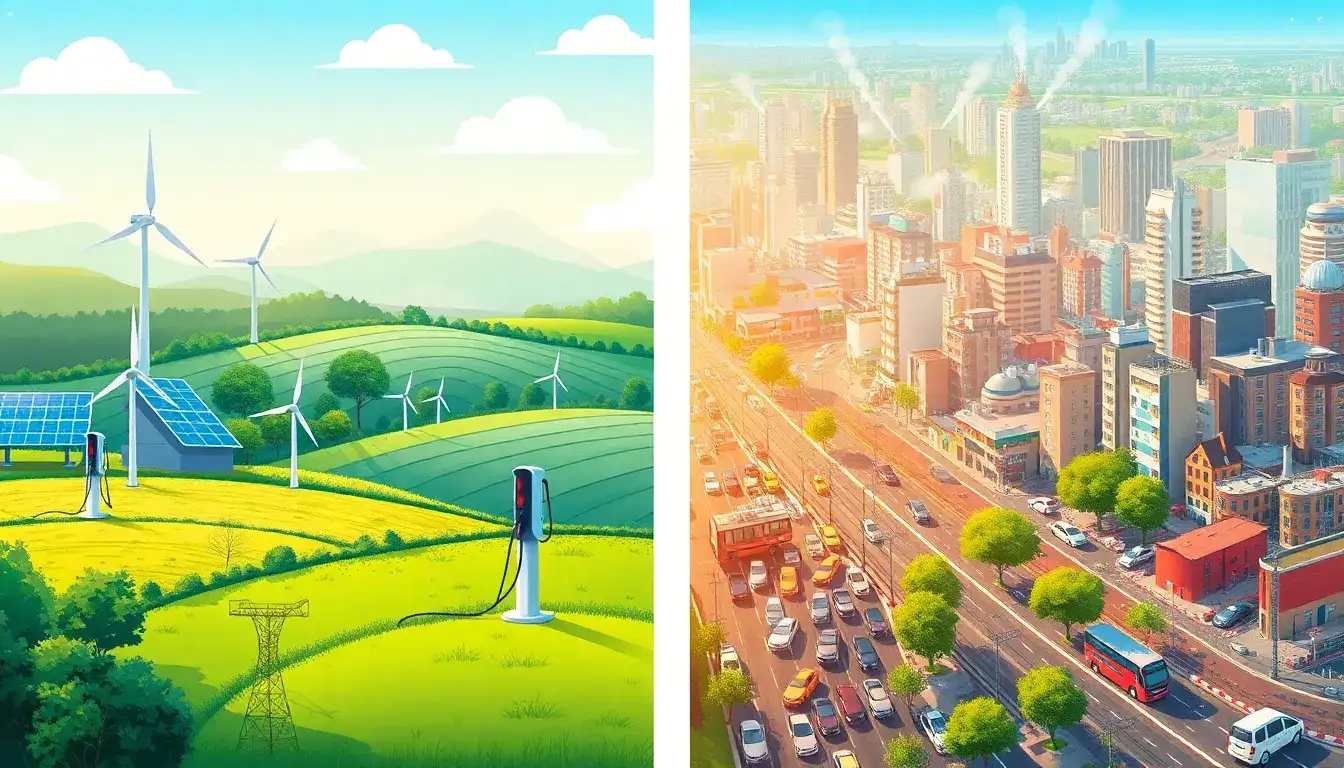 Why do rural chargers use energy more efficiently than urban chargers