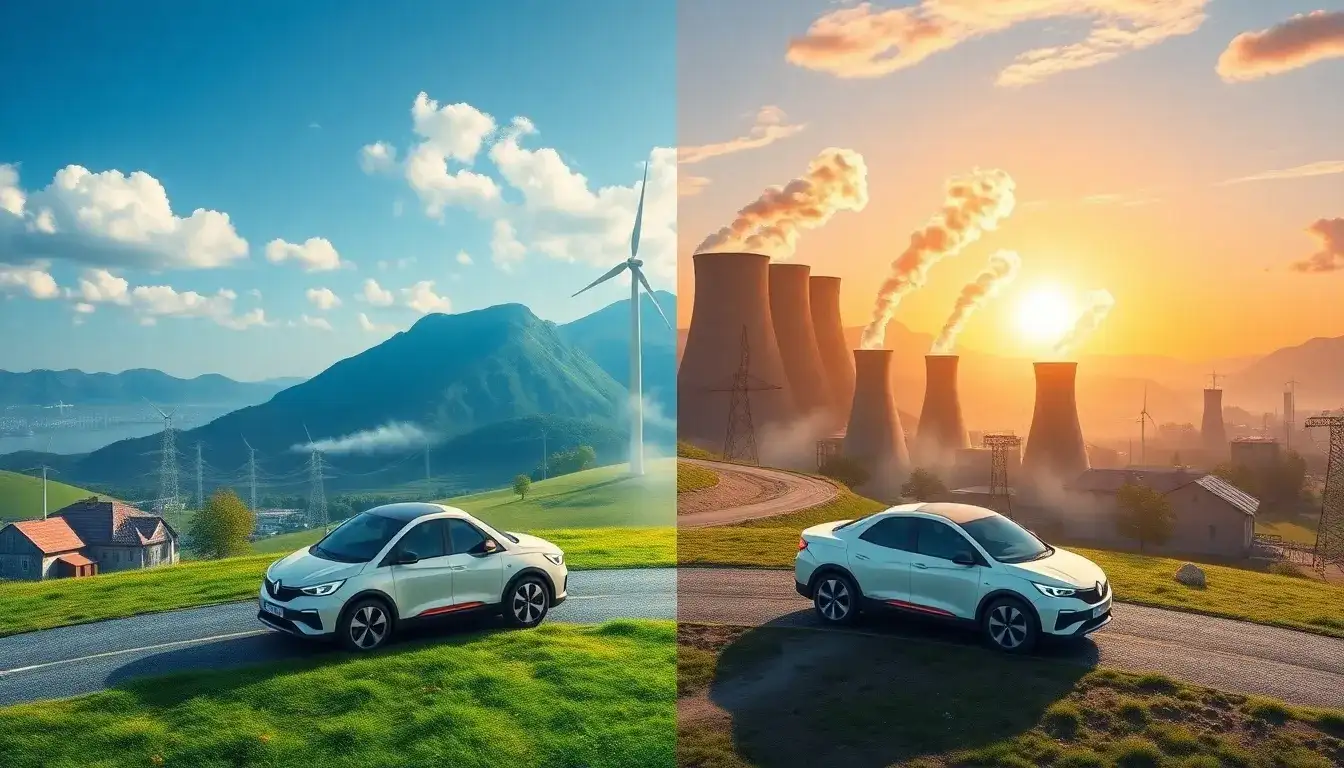 How do regional grid emission factors influence the overall environmental impact of EVs