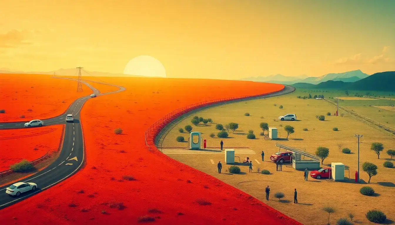 What are the main challenges faced by regions with limited EV charging infrastructure