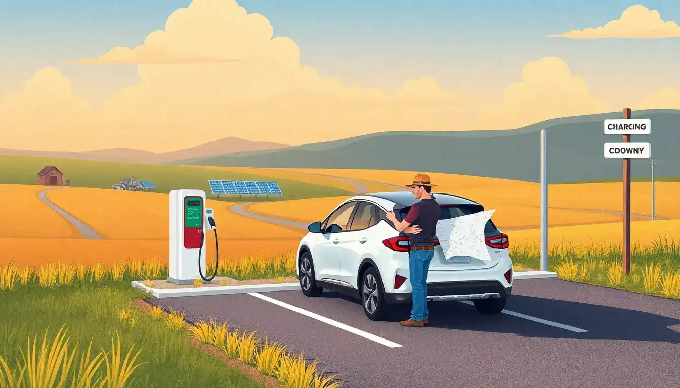 What are the main challenges faced by EV users in rural areas