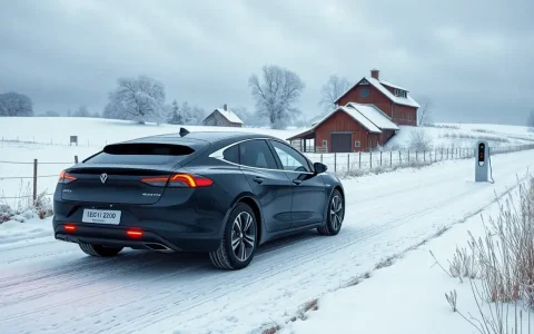How do winter conditions impact EV performance in rural areas