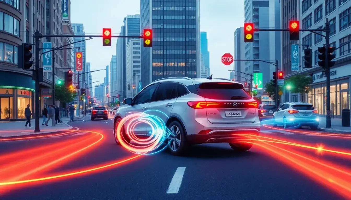 How does regenerative braking in city driving improve the efficiency of electric vehicles
