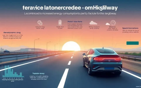 What factors contribute to the increased energy consumption on highways for EVs