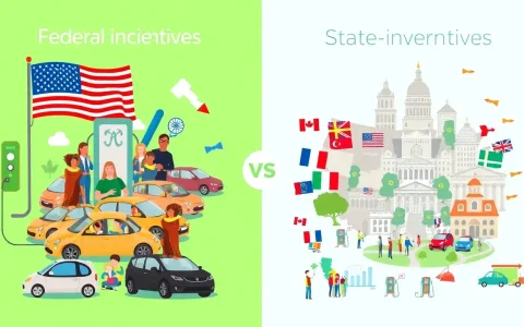 What role do federal incentives play in EV adoption compared to state-level incentives