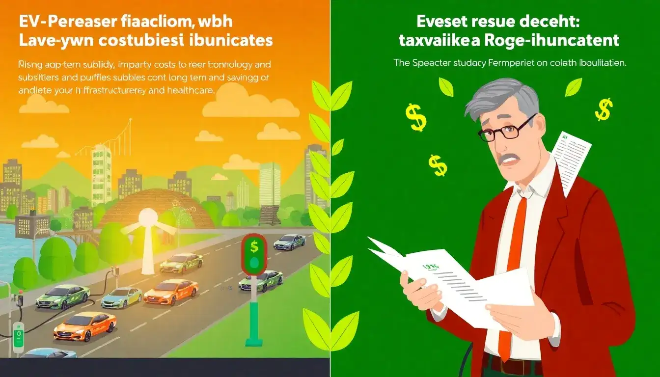 What is the long-term financial impact of EV subsidies on taxpayers