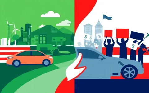 How do political affiliations impact attitudes towards EV subsidies