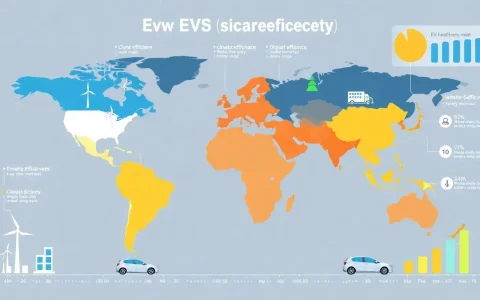 How does the efficiency of electric vehicles vary across different regions